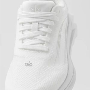 ALO Yoga Women's White Knit Athletic Sneakers